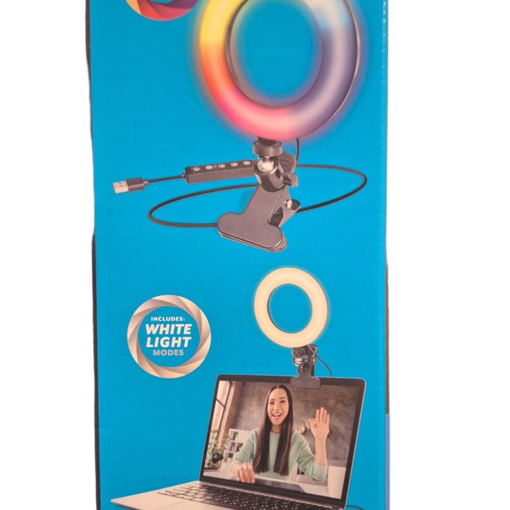 RGB RING LIGHT 6" WHITE - Picture 2 of 3